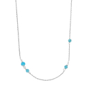 Rhd. Silber Halskette TURQUOISE52