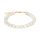 Süßwasserperlenarmband m/verg. Silberschloss 6 mm