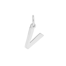 Rhod. Silberpendant Buchstabe - V