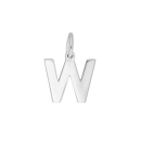 Rhod. Silberpendant Buchstabe - W