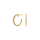 14kt. Goldohrringe m/Dia 0.02ct W/PI