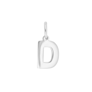Rhod. Silberpendant Buchstabe - D