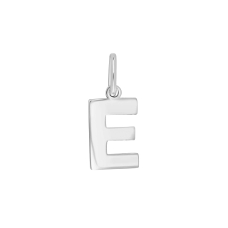 Rhod. Silberpendant Buchstabe - E
