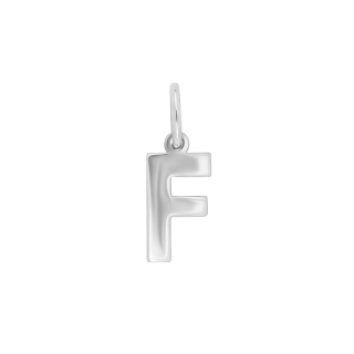 Rhod. Silberpendant Buchstabe - F