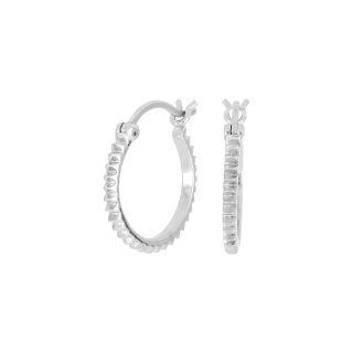 Rhod. Silberohrringe NICE52 1,5mm