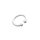 Rhod. Silber Ear Cuff PIERCE52 1 Stück