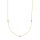 14kt. Goldhalskette m/3 x dia. 0.01ct W/SI