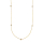 14kt. Goldhalskette m/5 x dia. 0.02ct W/SI