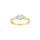 14kt. Goldring m/cz