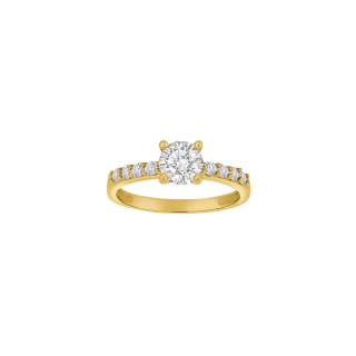 8kt. Goldring m/cz