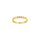 14kt. Gold Trauring m. 3 cz.