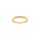 8kt. Gold Trauring m. 5 cz.
