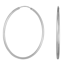 Rhodinierte Silber Creolen 40mm HOOP52