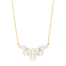 14kt. Gold kette m. 0,08ct TW/SI und FWT