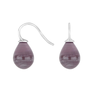Rhod. S. Ohrring Böhmisches Quarz-Glas Farbe27