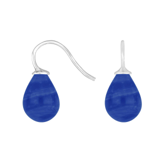 Rhod. S. Ohrring Böhmisches Quarz-Glas Farbe45