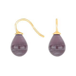 Verg. S. Ohrring Böhmisches Quarz-Glas Farbe27
