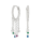 Rhod Silber Ohrstecker GIANOR 30mm