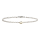 Rhod Silberkinderarmband m/14kt. Goldherz