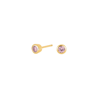 Vergoldete Silb Ohrstecker 3mm HILDANOR