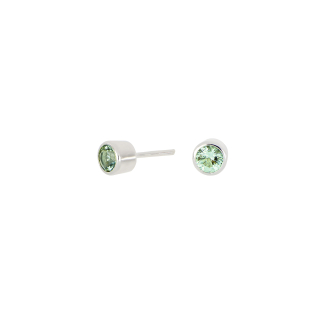 Rhod Silber Ohrstecker 4mm HILDANOR