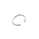 Rhod. Silber Ear Cuff PIERCE52 1 Stück