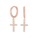 Rosévergold Silber Creolen ALAINENOR
