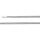 Nylonband 3-fach mit 925/- Endkappen hellgrau100cm