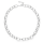 925/- Collier matt., 45cm + 3cm