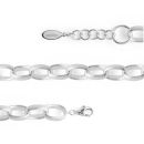 925/- Armband, rho. matt., 17cm + 3cm