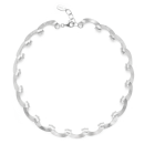 925/- Collier Kratzmatt, 45cm + 3cm