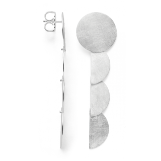 925/- Ohrstecker, rho. Kratzmatt