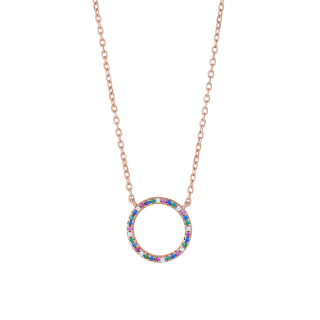 Rosevergold Sil Halsk FILUCANOR 14mm 42+3cm