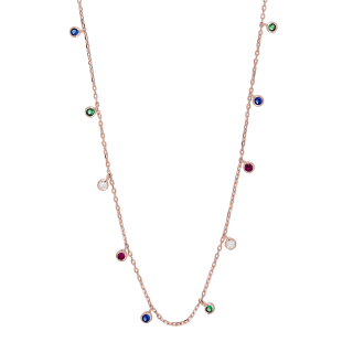 Rosevergold Sil Halsk GIANOR 3mm 42+3cm
