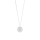 Rhod. Silber Halskette ELLANOR 14mm P, 42+3cm