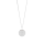 Rhod. Silber Halskette ELLANOR 14mm T, 42+3cm