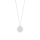 Rhod. Silber Halskette ELLANOR 14mm V, 42+3cm