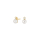 8kt. Goldohrringe m/perle und cz