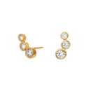 8kt. Goldohrringe m/cz