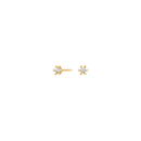 8kt. Goldohrringe m/cz 3mm