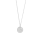 Rhod. Silber Halskette ESTELNOR 12mm Steinbock