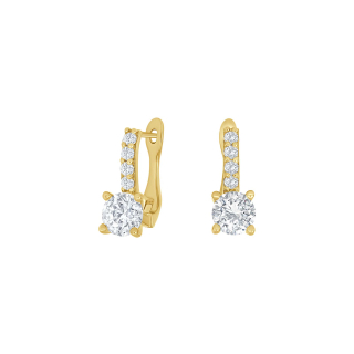 8kt. Goldohrringe m/cz