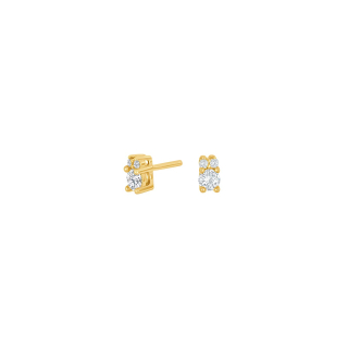 8kt. Goldohrringe m/cz