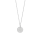 Rhod. Silber Halskette ESTELNOR 12mm Krebs