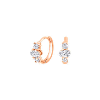 Rosévergold Silber Ohrring KIRANOR