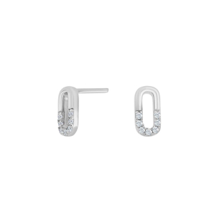 Rhod Silber Ohrstecker KORANOR