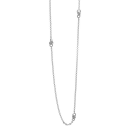 Rhodinierte Silber Kette 85cm