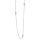 Rhodinierte Silber Kette 85cm