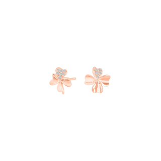 Rosévergold Silber Ohrringe JOLINNOR