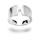 925/- Ring matt., Brillant 0,04ct W-SI